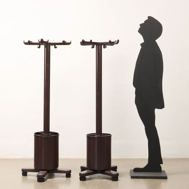 Pair of Vintage Coat Stands Olivetti Synthesis 45 Design Sottsass 70s | Modernism  Complements