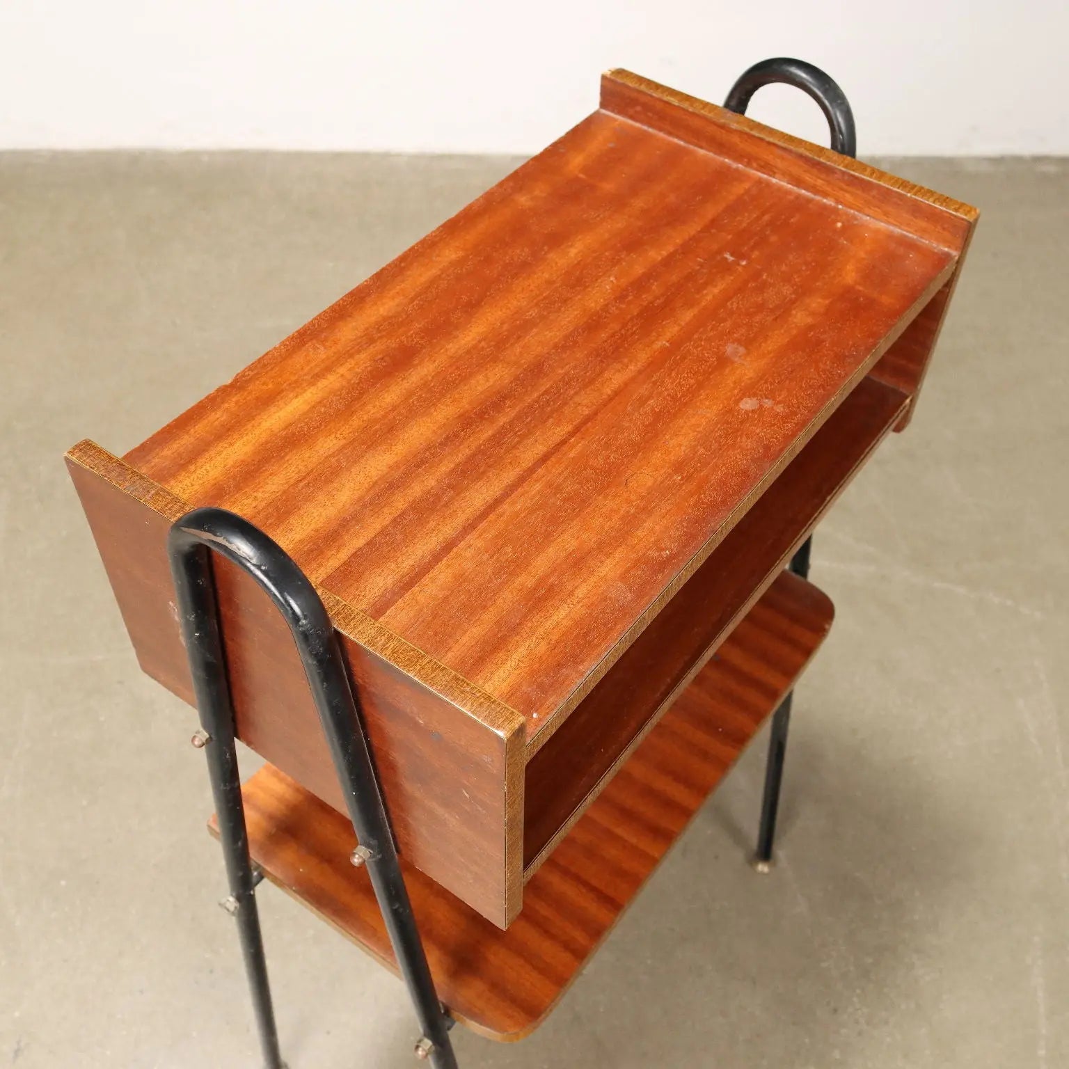 Vintage 1960s Small Cabinet Mahogany Veneer Italy | Modernism | Complements
