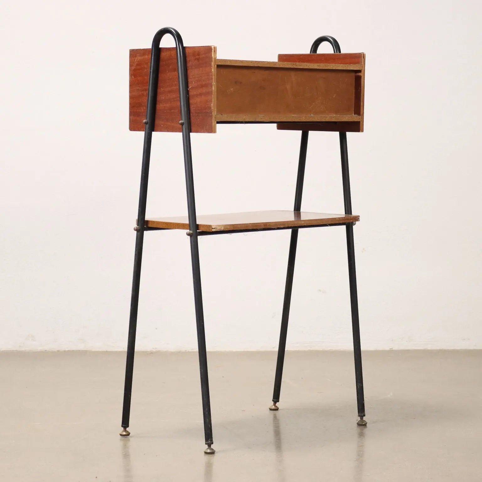 Vintage 1960s Small Cabinet Mahogany Veneer Italy | Modernism | Complements