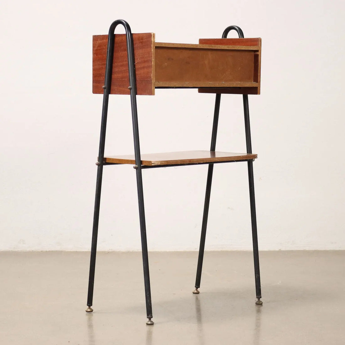 Vintage 1960s Small Cabinet Mahogany Veneer Italy | Modernism | Complements