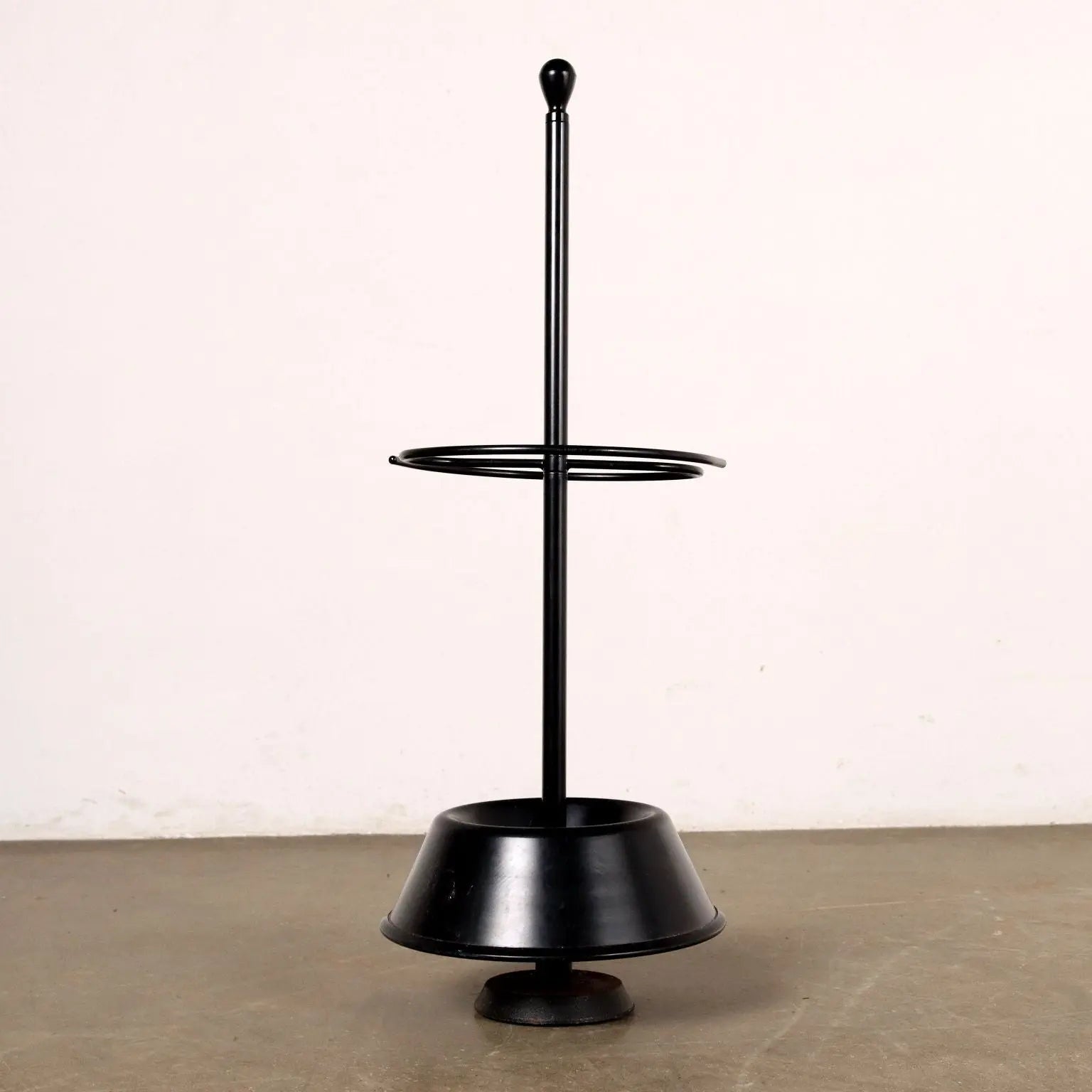Vintage 1970s-80s Umbrella Stand Enamelled Metal Italy | Modernism | Complements