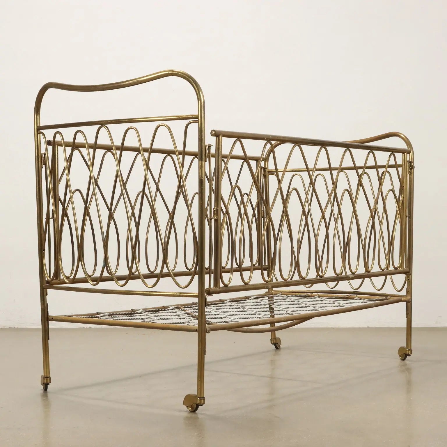 Vintage 1950s Children's Bed Brass Italy | Modernism | Complements