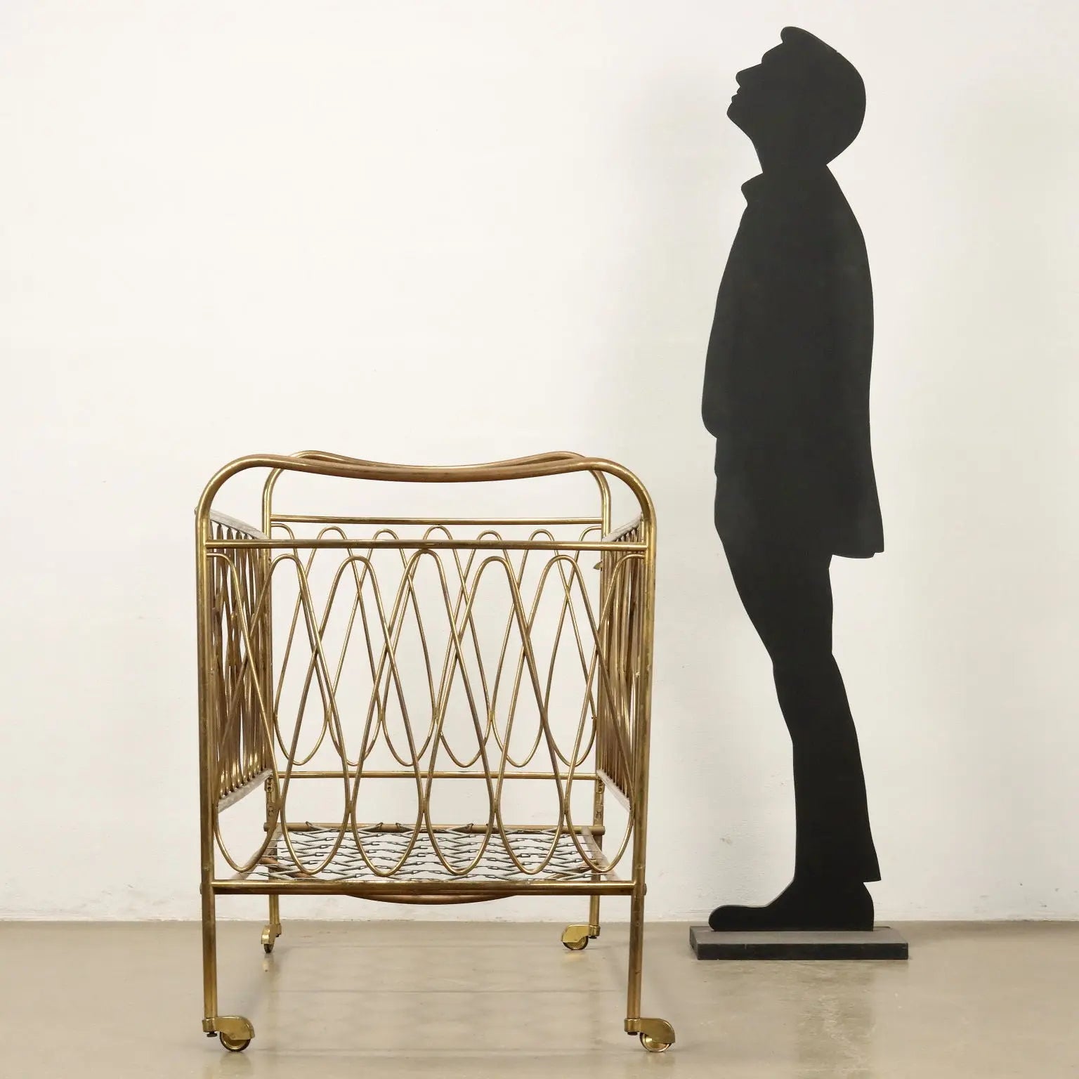 Vintage 1950s Children's Bed Brass Italy | Modernism | Complements