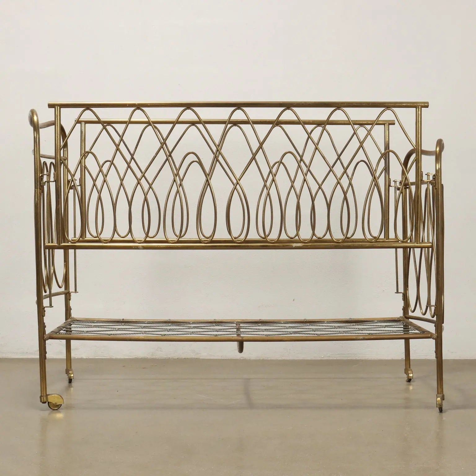 Vintage 1950s Children's Bed Brass Italy | Modernism | Complements