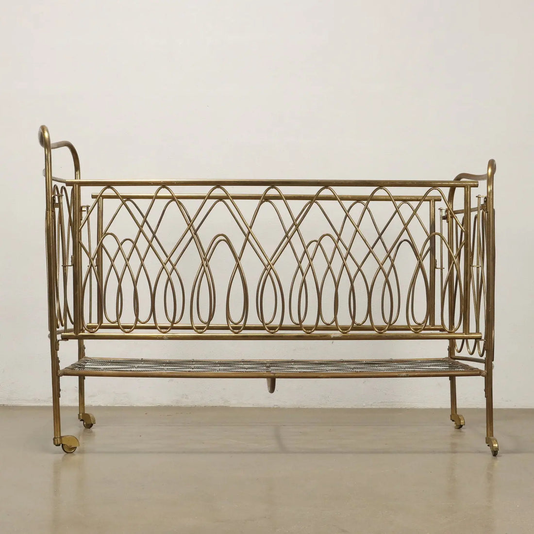 Vintage 1950s Children's Bed Brass Italy | Modernism | Complements