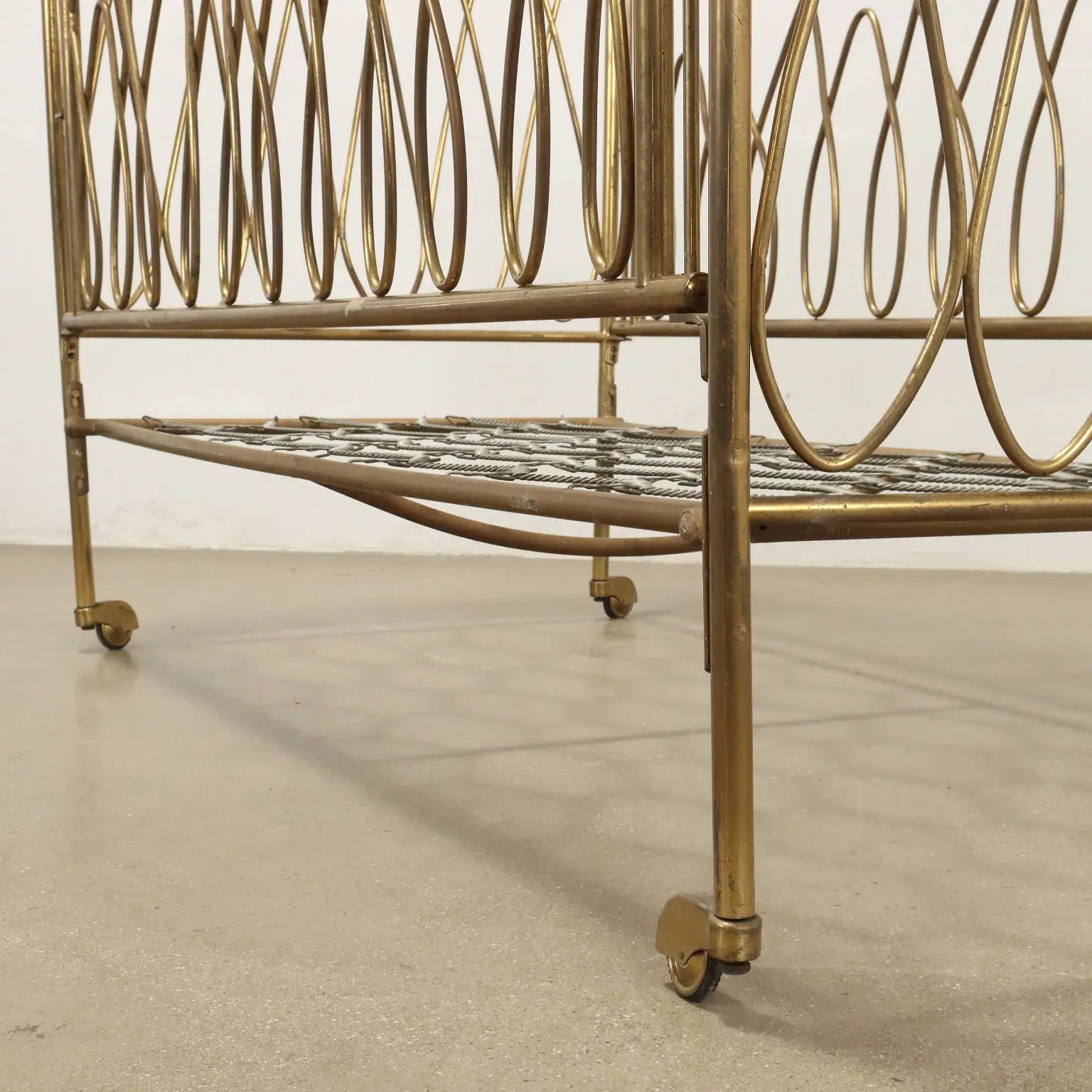 Vintage 1950s Children's Bed Brass Italy | Modernism | Complements