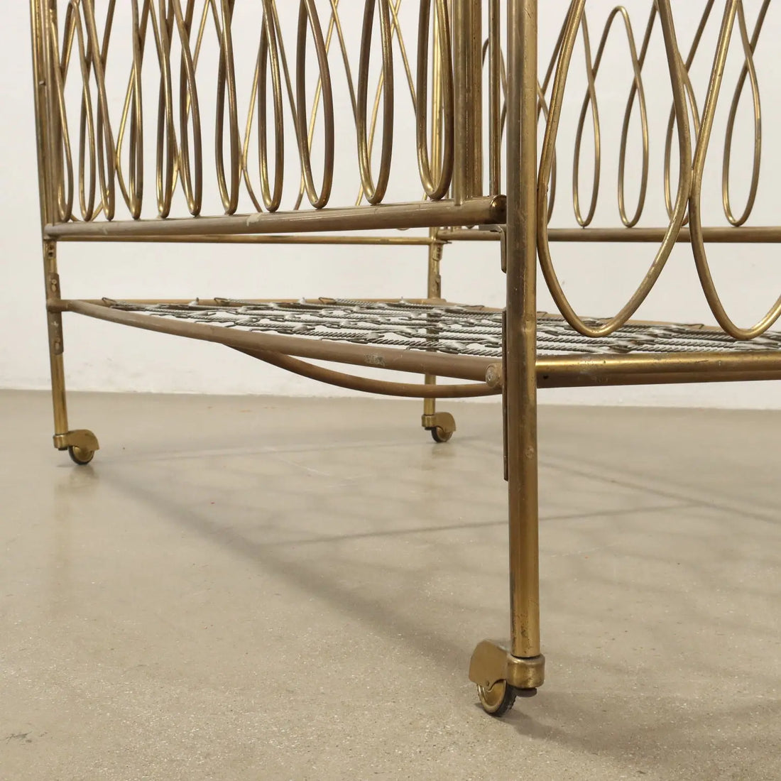 Vintage 1950s Children's Bed Brass Italy | Modernism | Complements