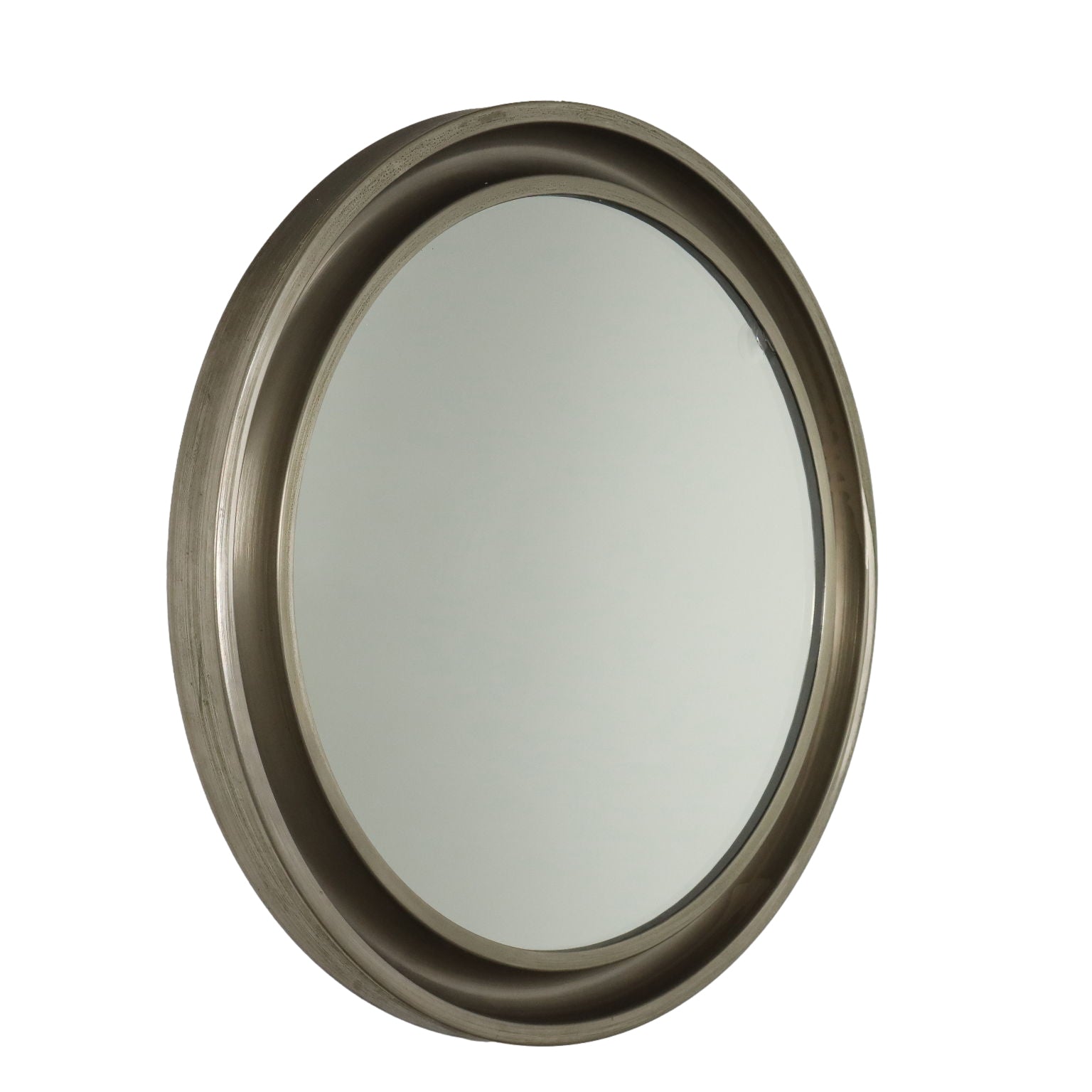 Vintage Mirror Anodized Alluminium Italy 1960s | Modernism  Complements