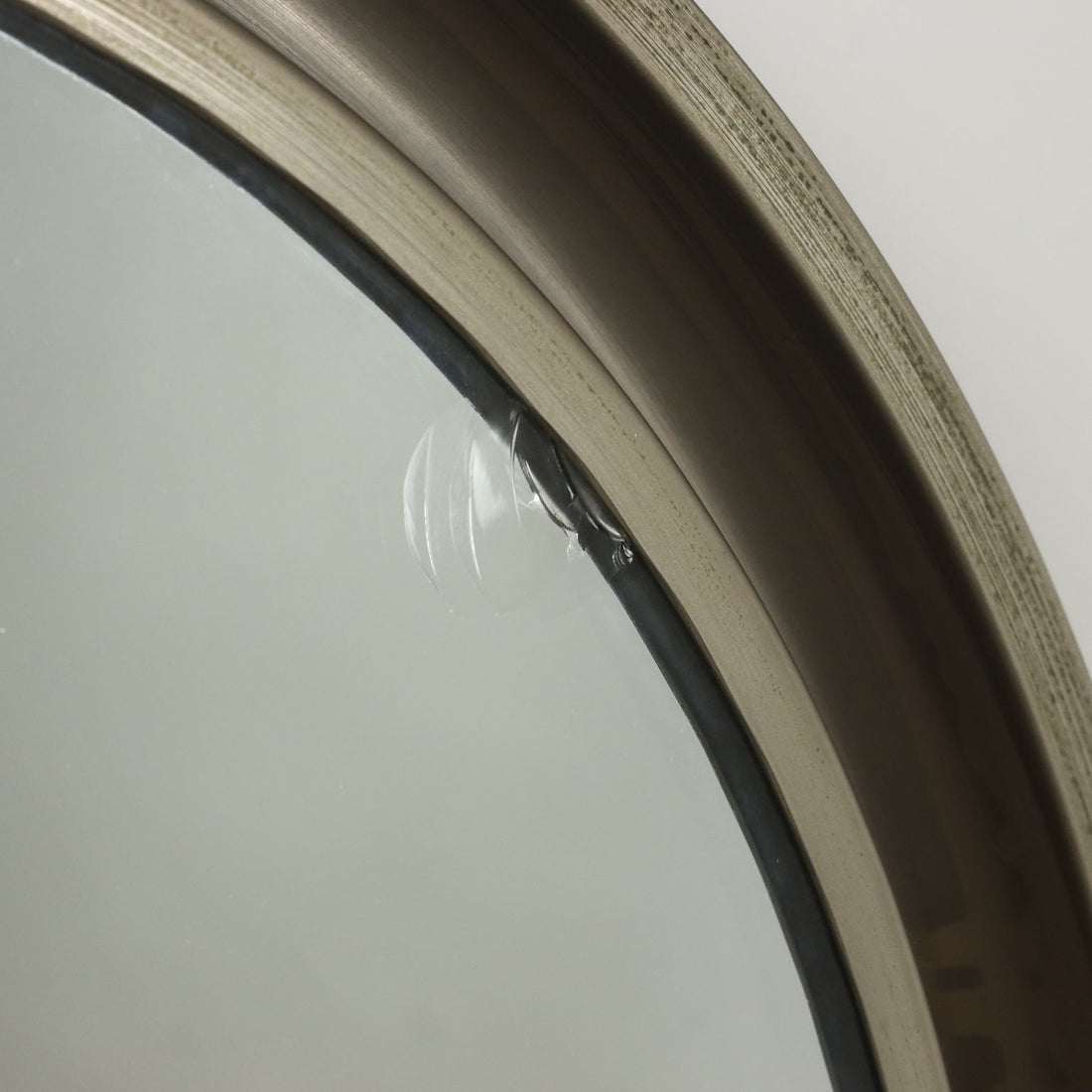 Vintage Mirror Anodized Alluminium Italy 1960s | Modernism  Complements