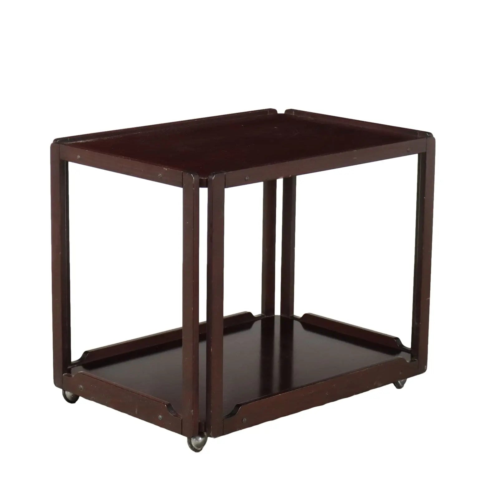Vintage Kitchen Trolley Exotic Wood Veneer Italy 1960s | Modernism | Complements