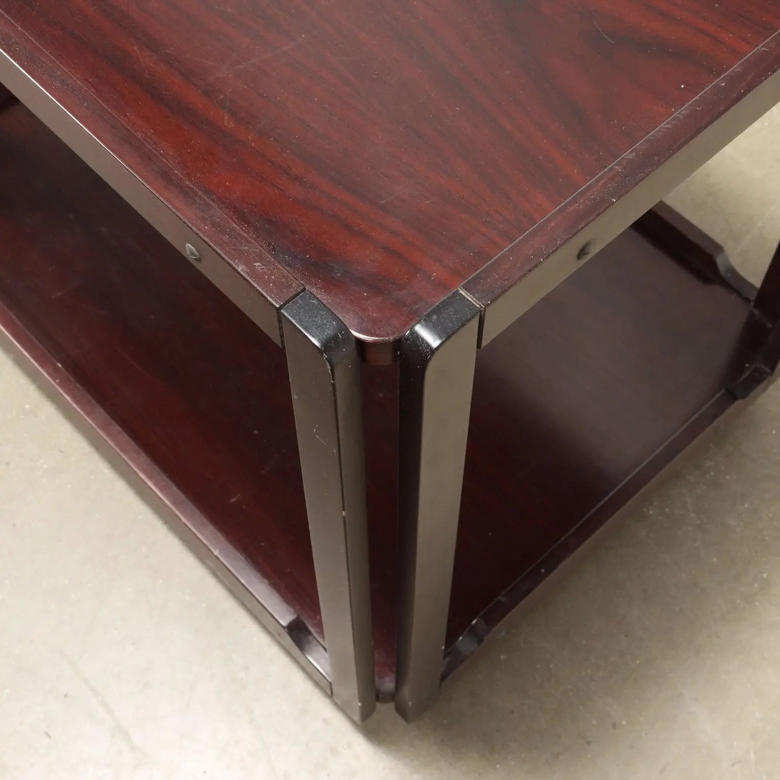 Vintage Kitchen Trolley Exotic Wood Veneer Italy 1960s | Modernism | Complements