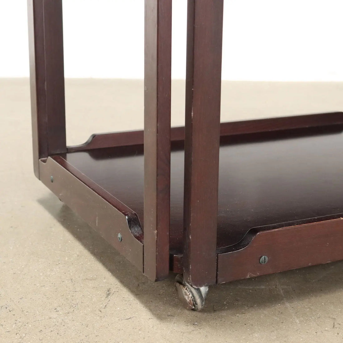 Vintage Kitchen Trolley Exotic Wood Veneer Italy 1960s | Modernism | Complements