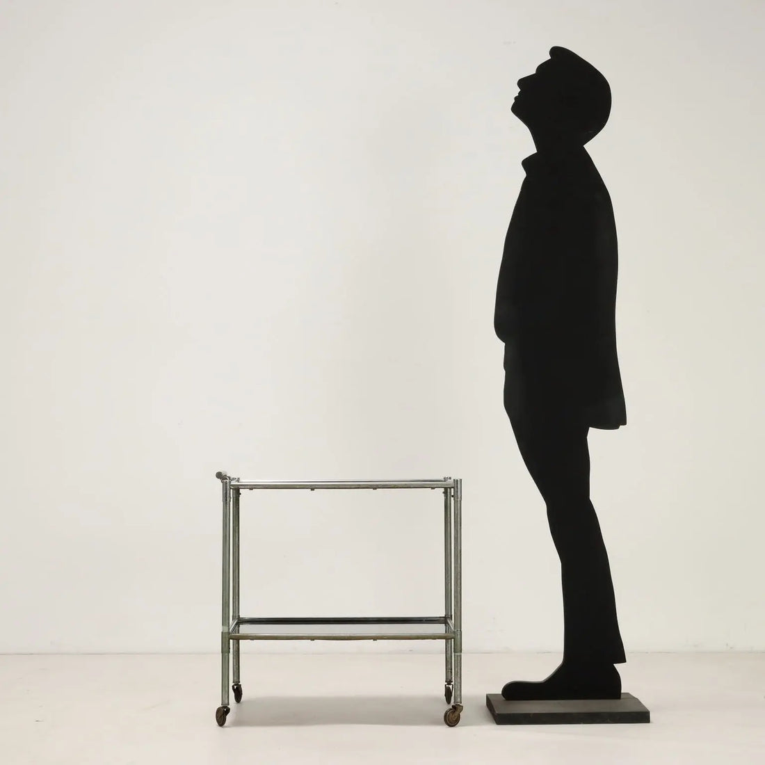Vintage Service Trolley Aluminium Glass Italy 1960s | Modernism | Complements