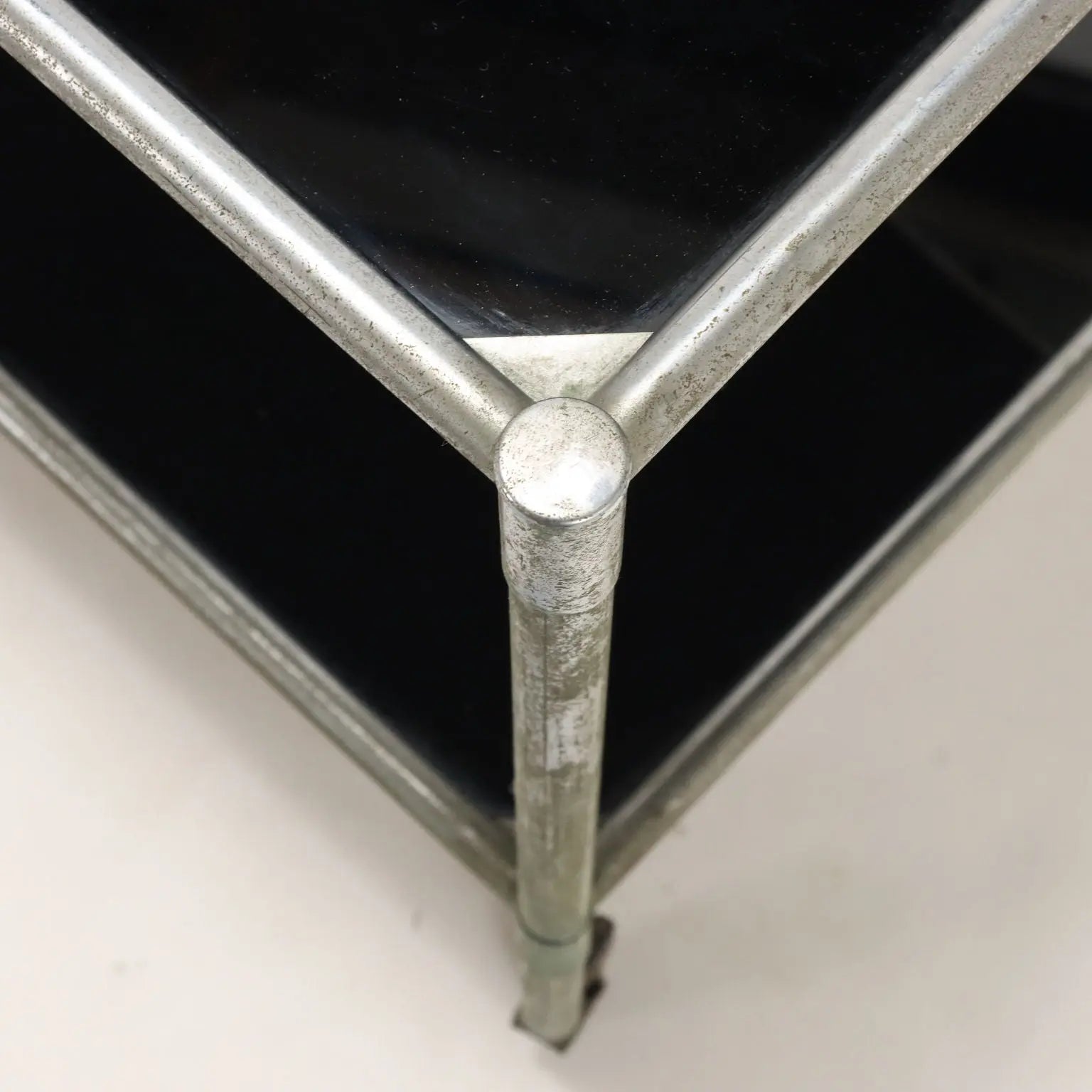 Vintage Service Trolley Aluminium Glass Italy 1960s | Modernism | Complements