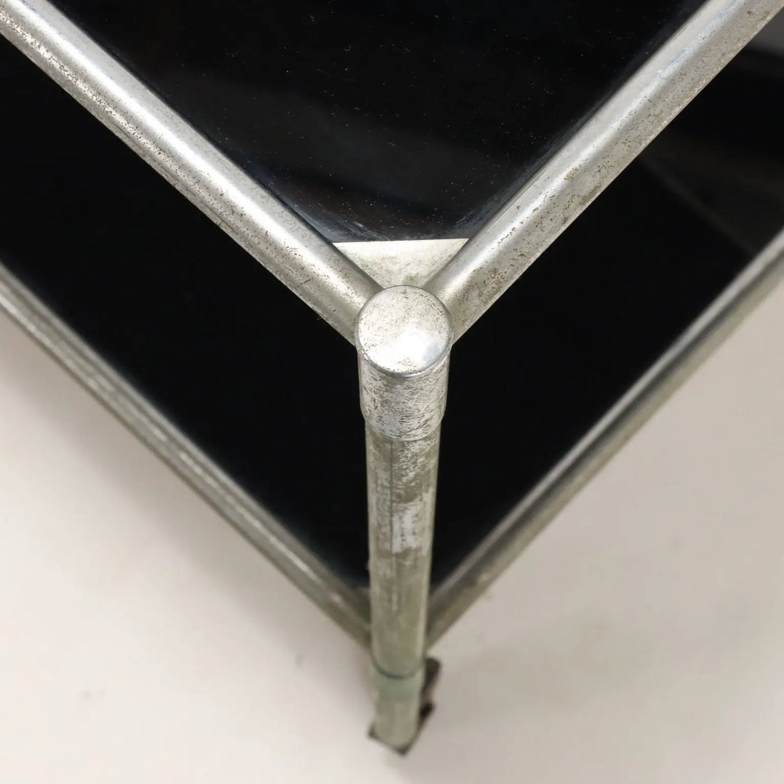 Vintage Service Trolley Aluminium Glass Italy 1960s | Modernism | Complements