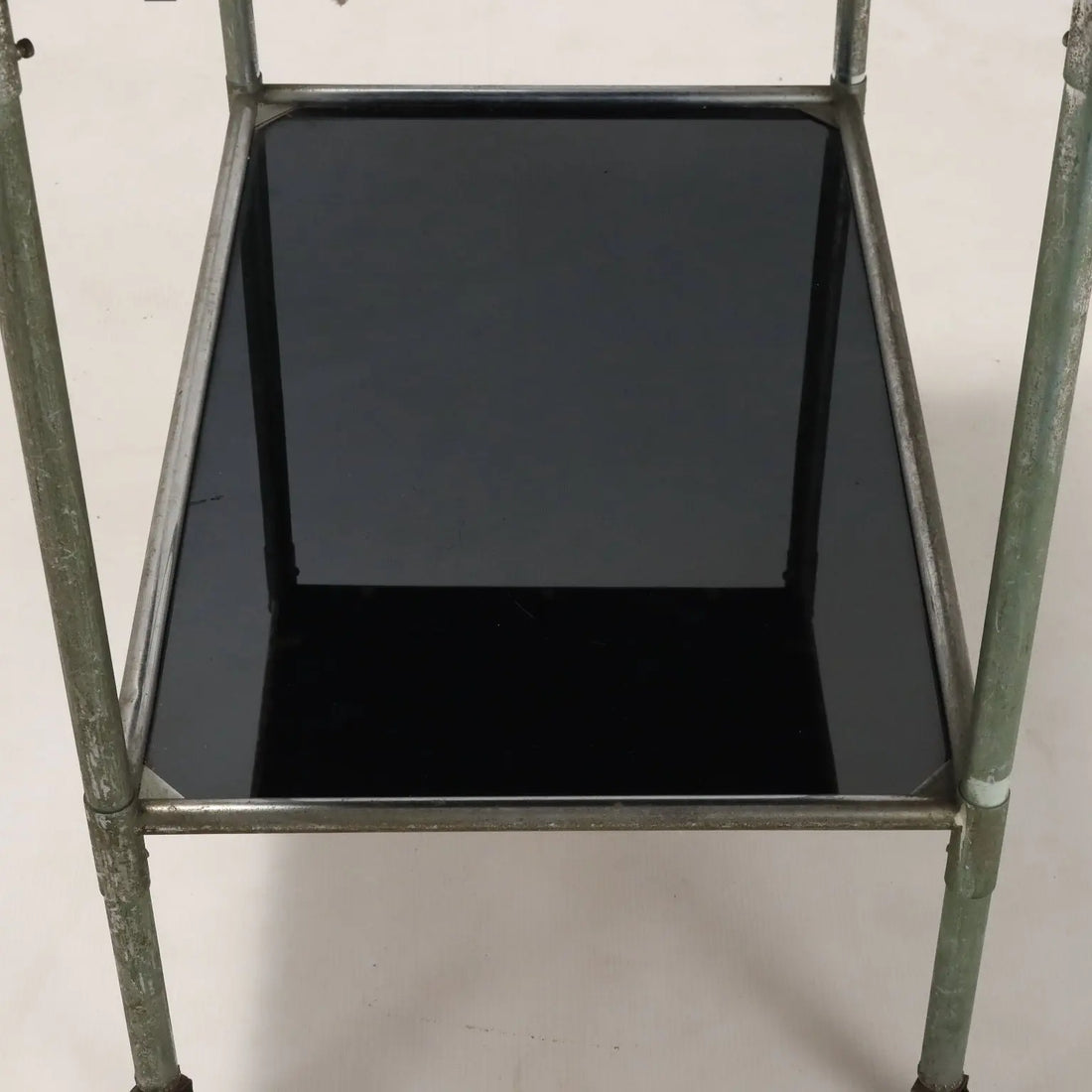 Vintage Service Trolley Aluminium Glass Italy 1960s | Modernism | Complements