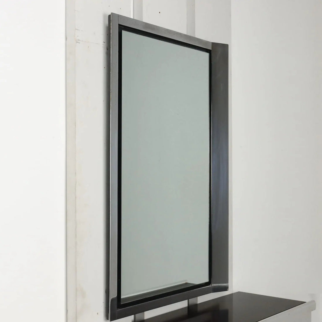 Vintage Console Wood Aluminium Glass Italy 1970s | Modernism | Complements