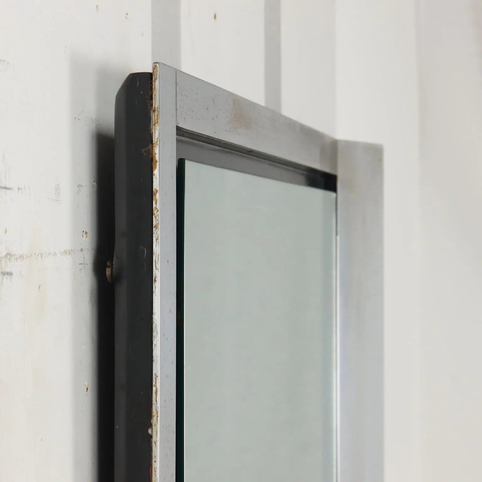 Vintage Console Wood Aluminium Glass Italy 1970s | Modernism | Complements
