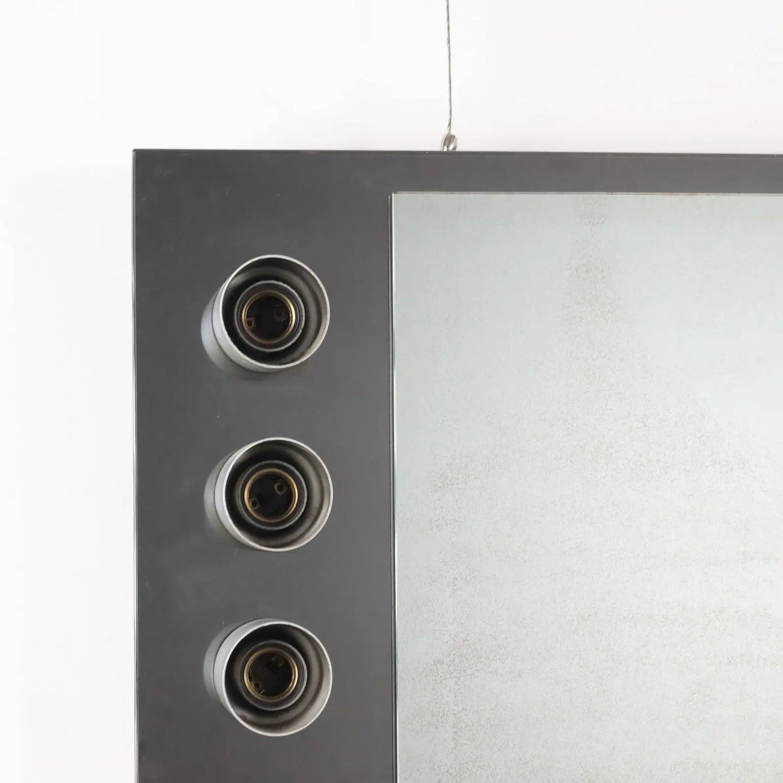 Vintage Bathroom Mirror Glass with Lights Italy 1970s | Modernism | Complements