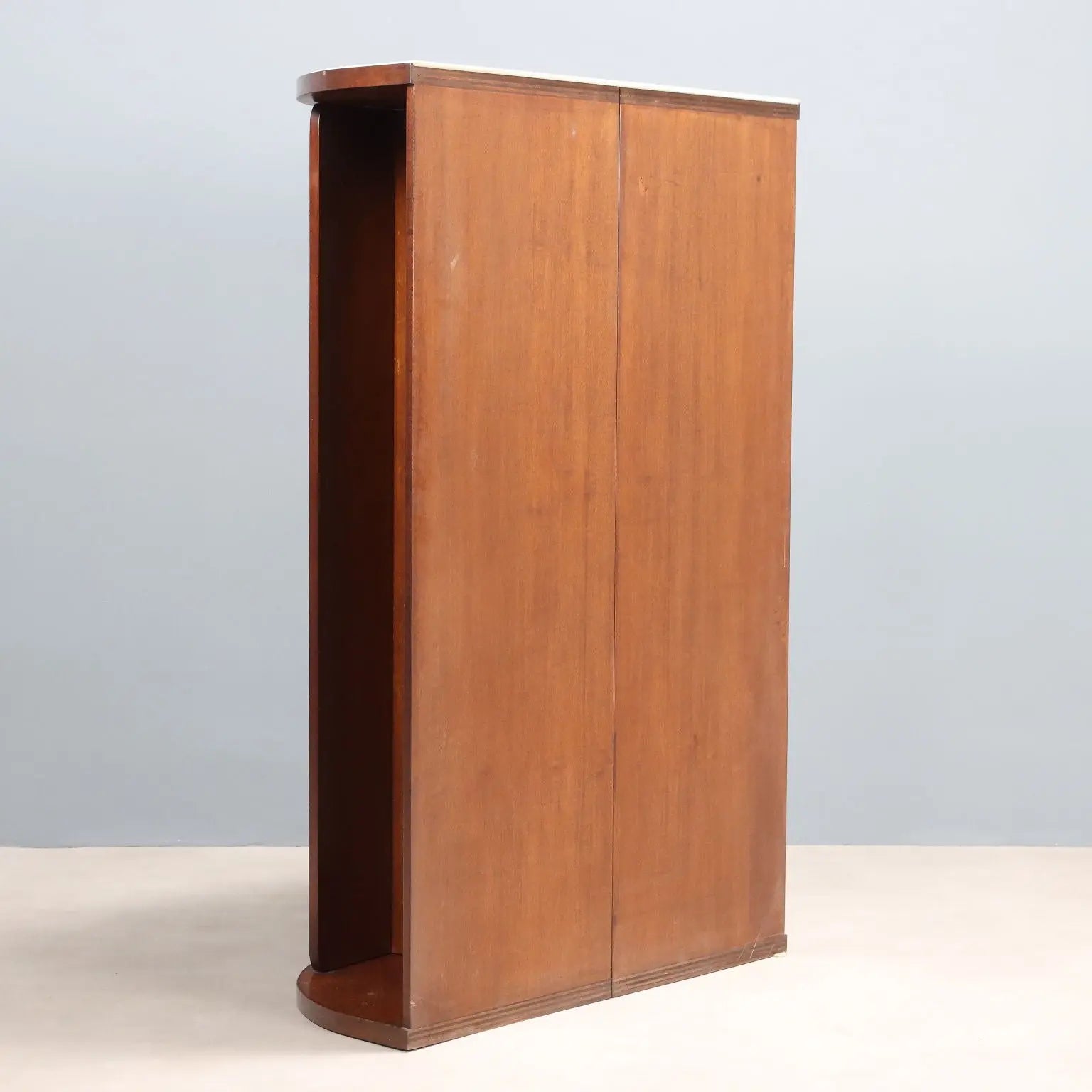 Vintage Hall Tree Wood Milk Glass Design Italy 1960s-1970s | Modernism | Complements
