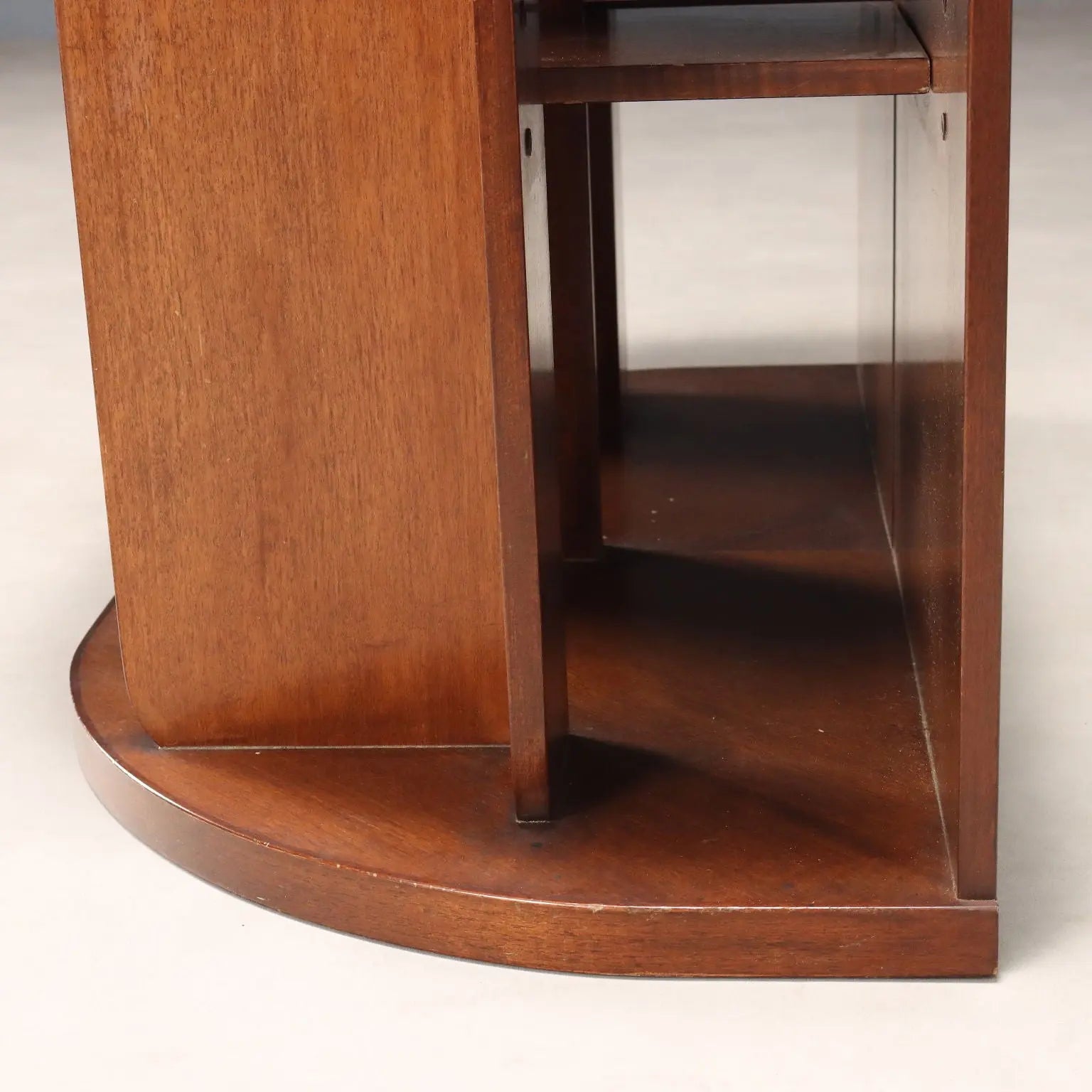 Vintage Cabinet Wood White Glass Top Design Italy 1960s-1970s | Modernism | Complements