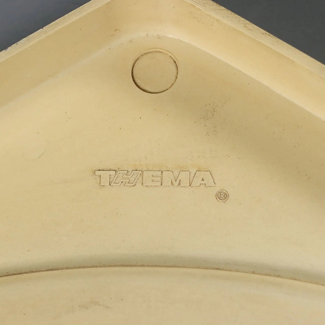 Vintage Round Mirror Plastic Frame Glass Design Italy 1970s | Modernism | Complements