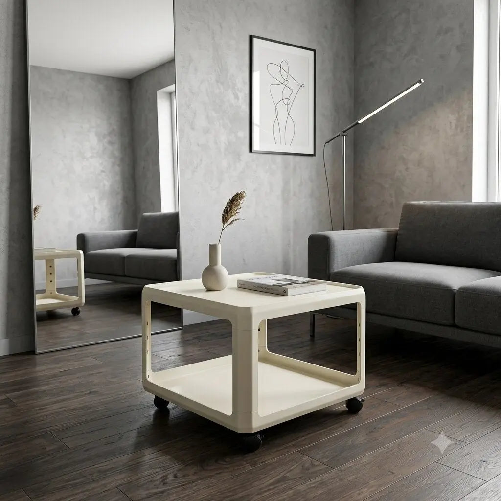 Vintage Coffee Table Kartell Design Alberto Rosselli 60s-70s