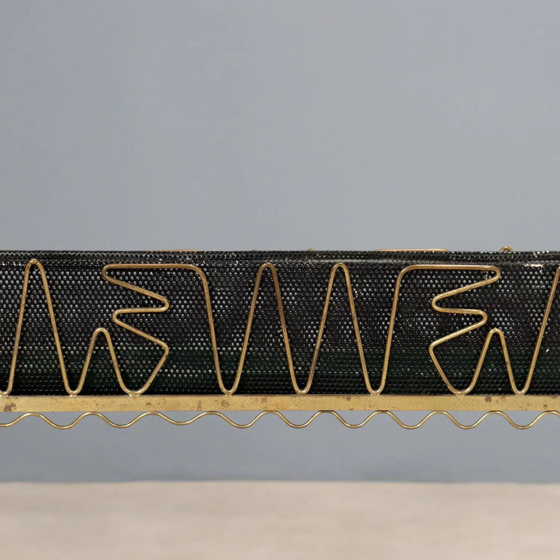 Vintage Planter Brass Enamelled Metal Design Italy 1950s