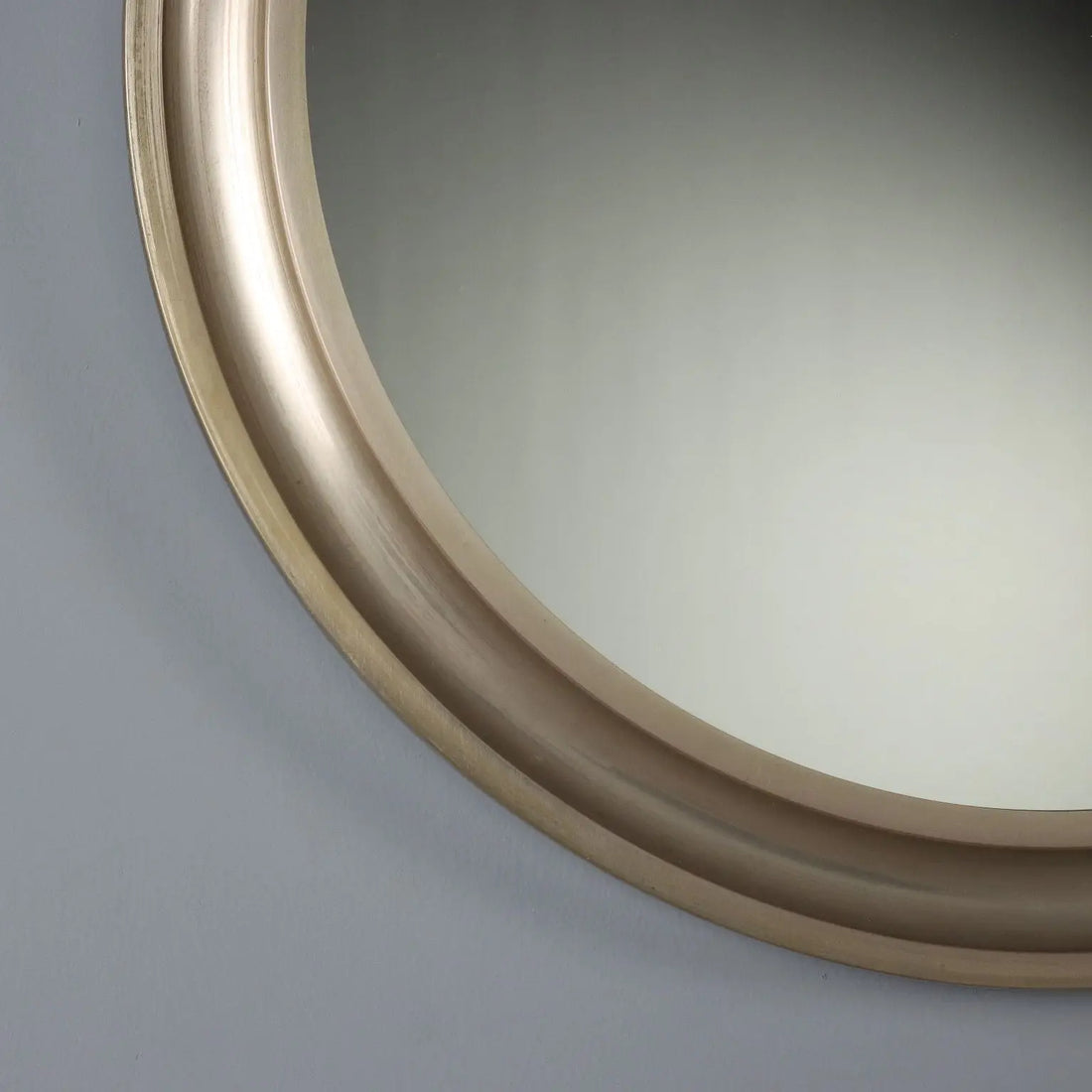 Vintage Round Mirror Anodized Aluminium Design Italy 1960s | Modernism | Complements