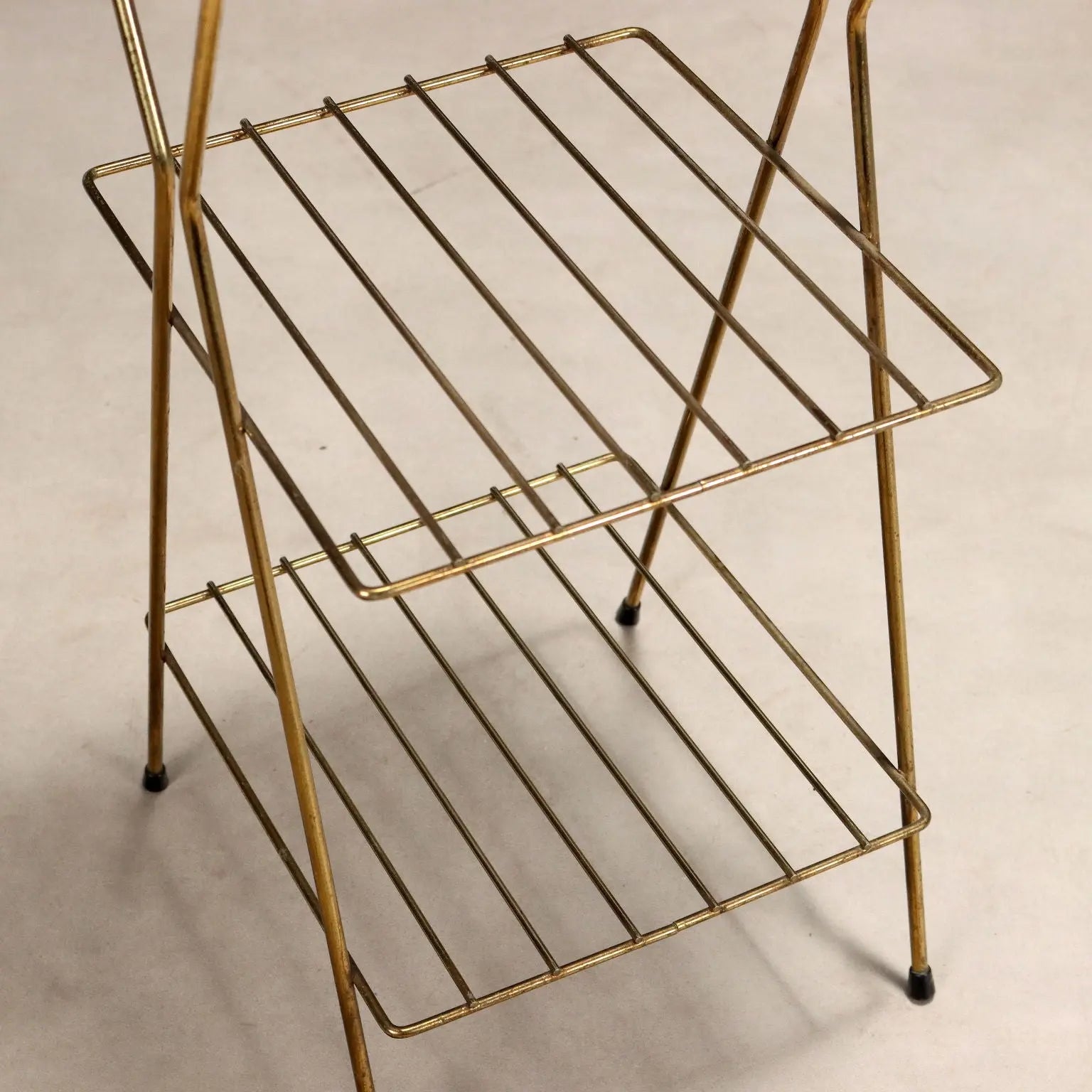 Small Vintage Etagere Enamelled Metal Design Italy 1950s | Modernism | Complements
