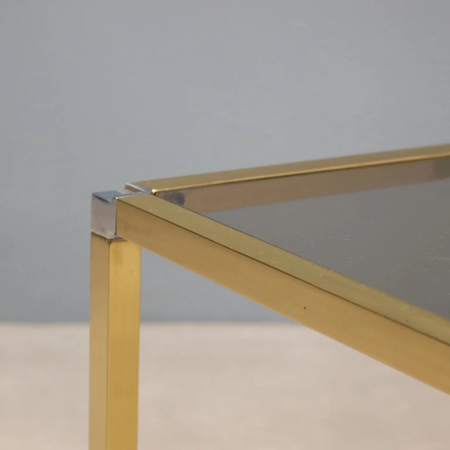 Vintage Kitchen Trolley Brass Glass Design Italy 1980s | Modernism | Complements