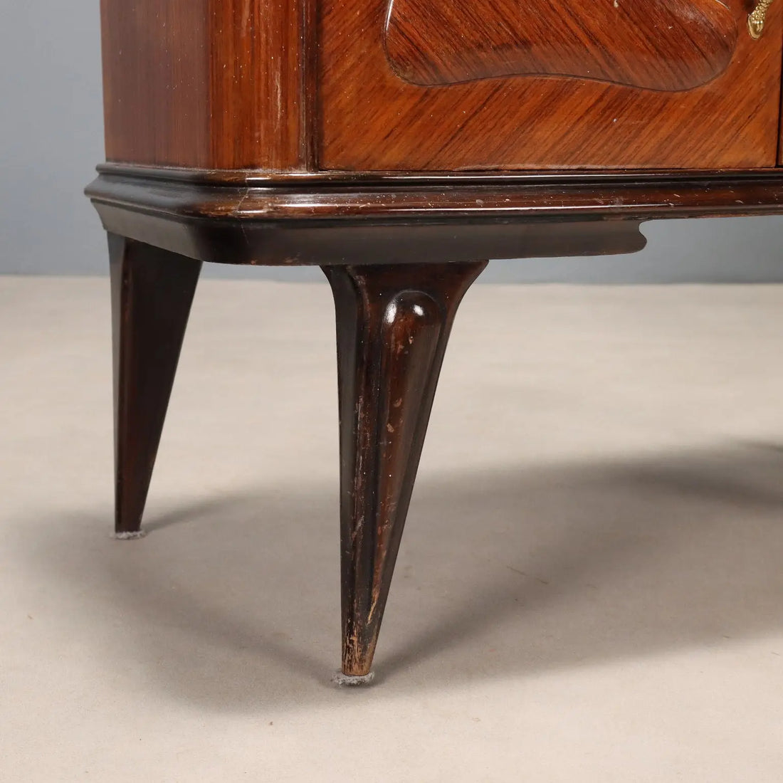 Vintage Nightstands Exotic Wood Veneer Design Italy 1950s | Modernism | Complements