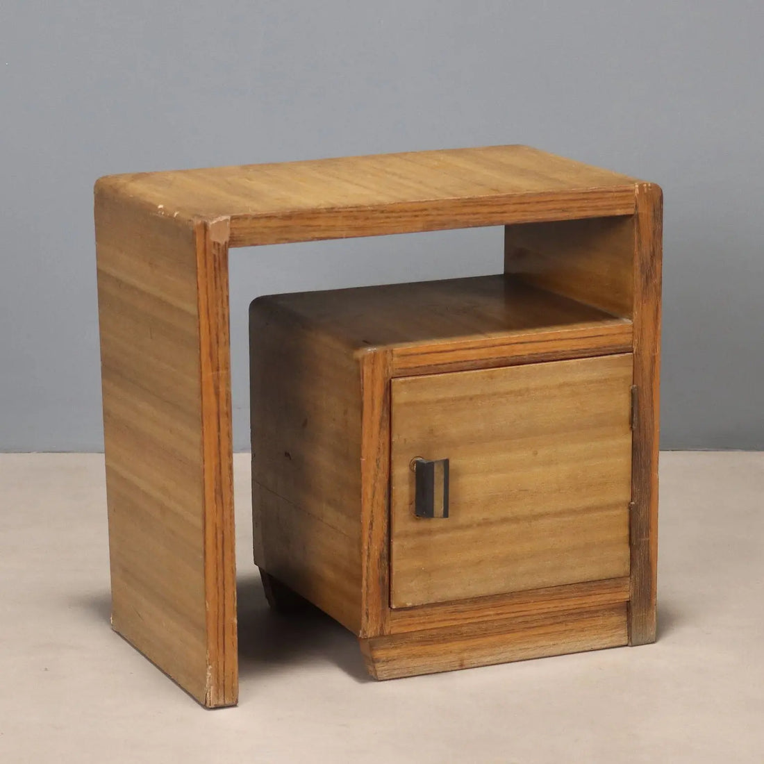 Art Deco Nightstand in Exotic Wood, 1930s-1940s
