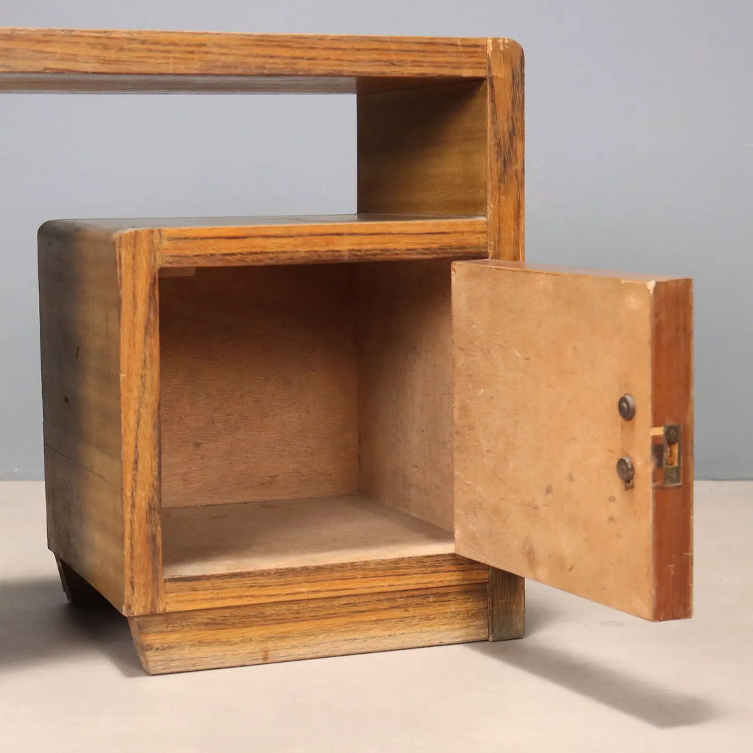Art Deco Nightstand in Exotic Wood, 1930s-1940s