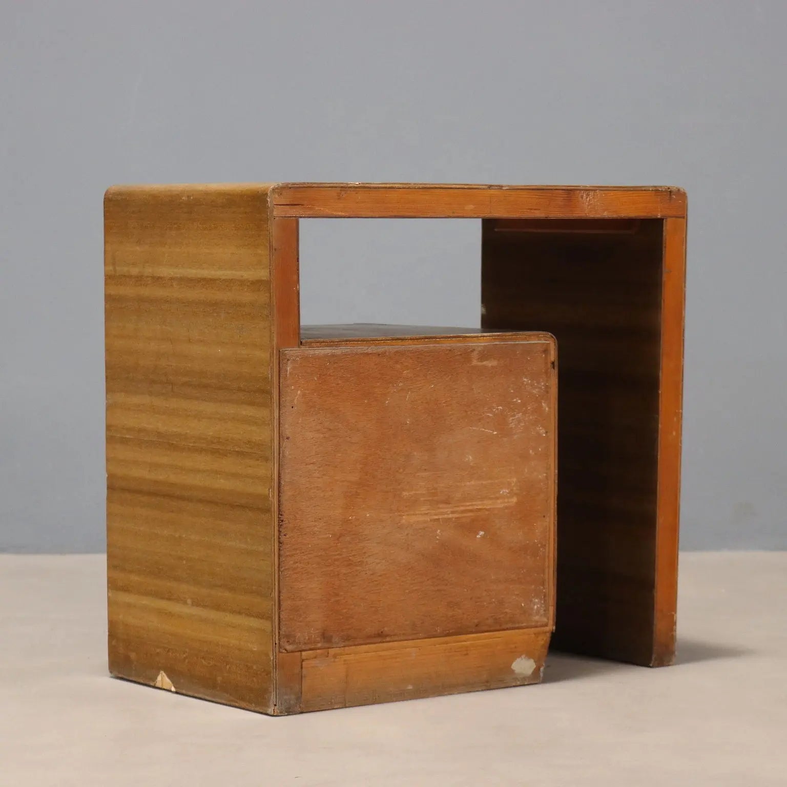Art Deco Nightstand in Exotic Wood, 1930s-1940s