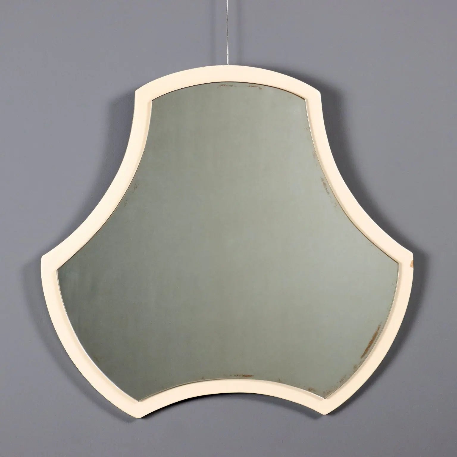 Vintage Style Lacquered Wood Mirror