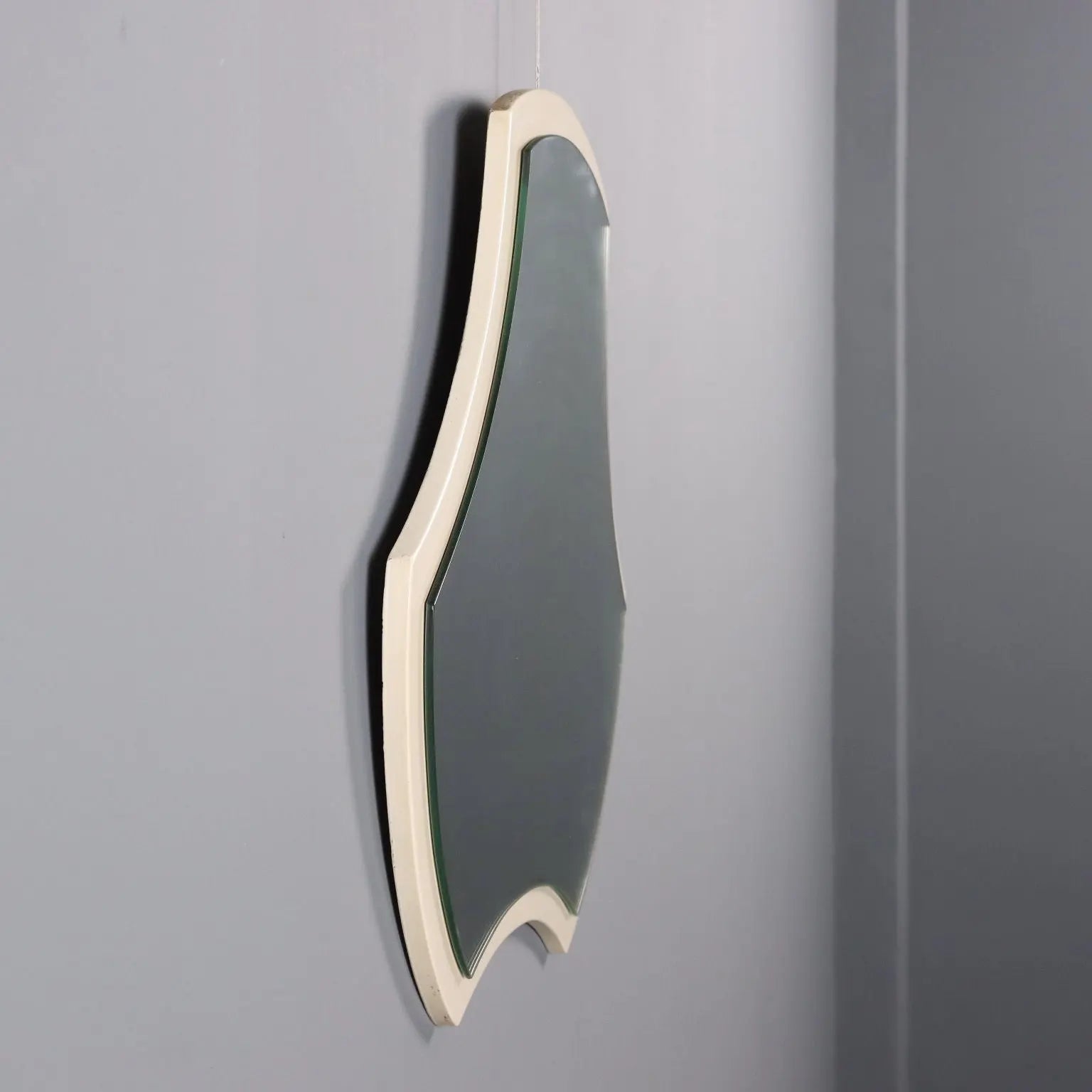 Vintage Style Lacquered Wood Mirror