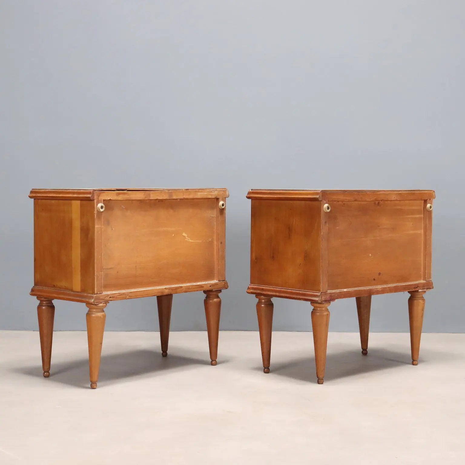 1950s Walnut and Mahogany Bedside Tables