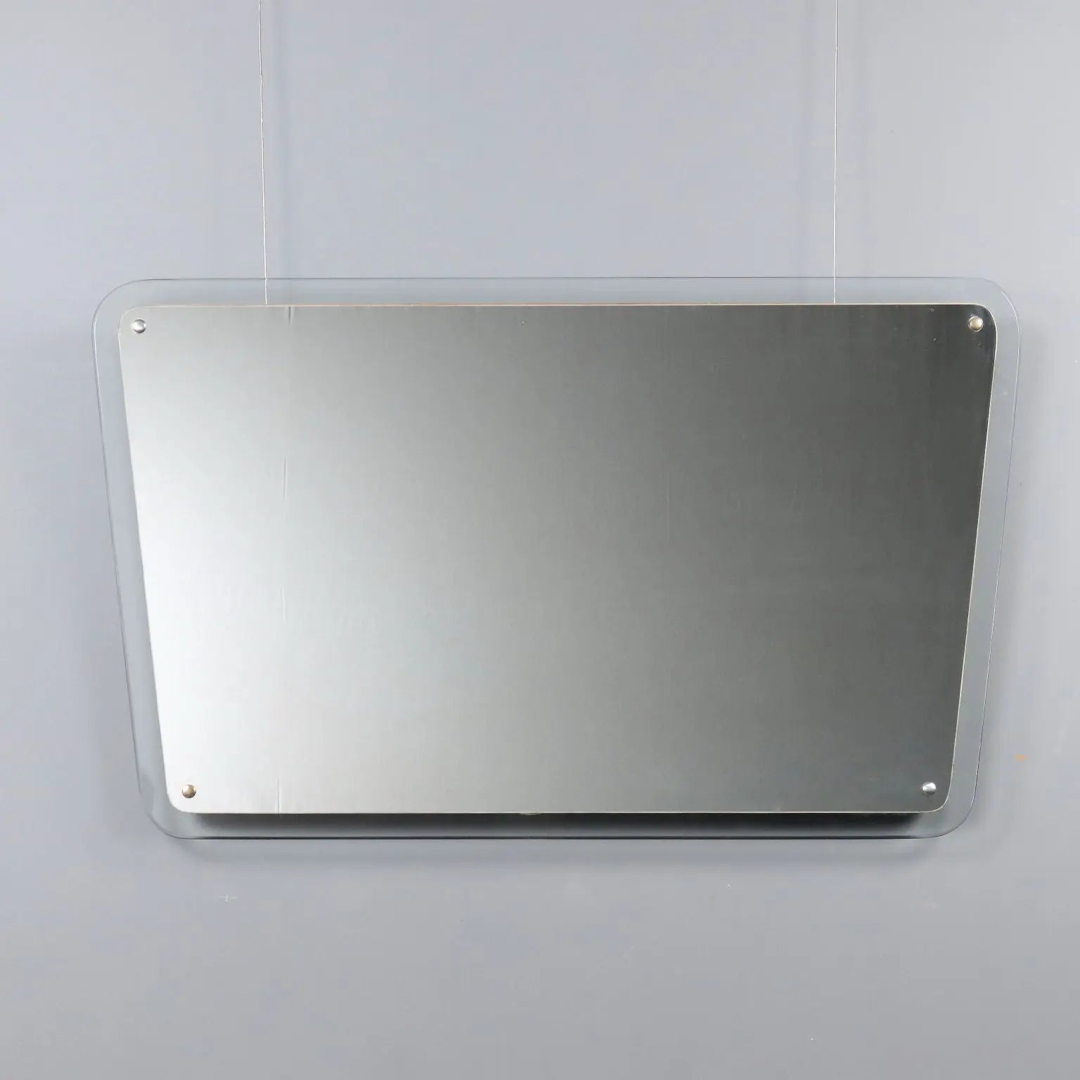Vintage Wall Mirror Glass Design Italy 1960s