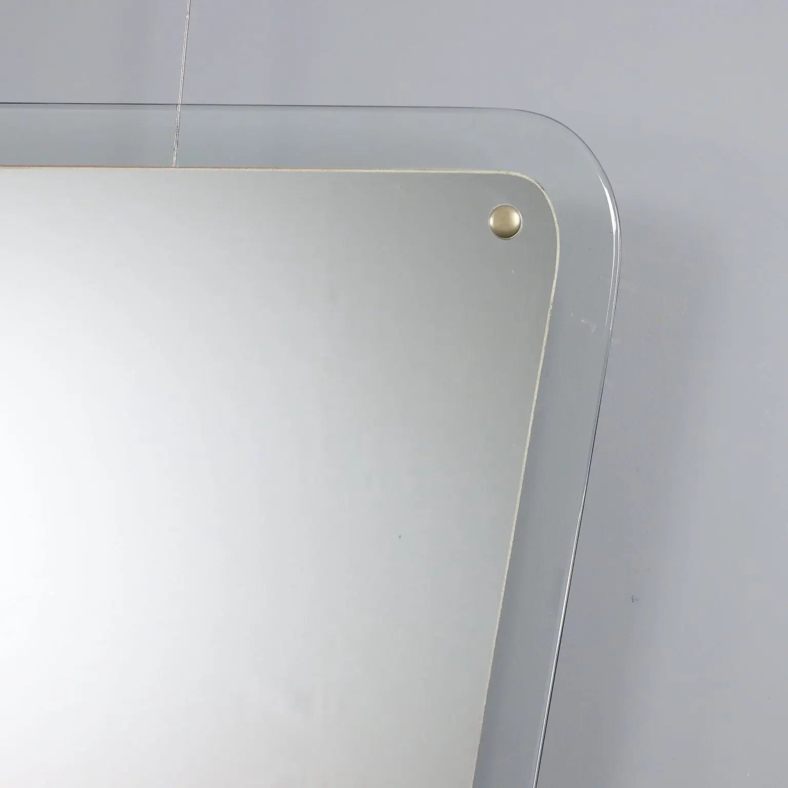 Vintage Wall Mirror Glass Design Italy 1960s