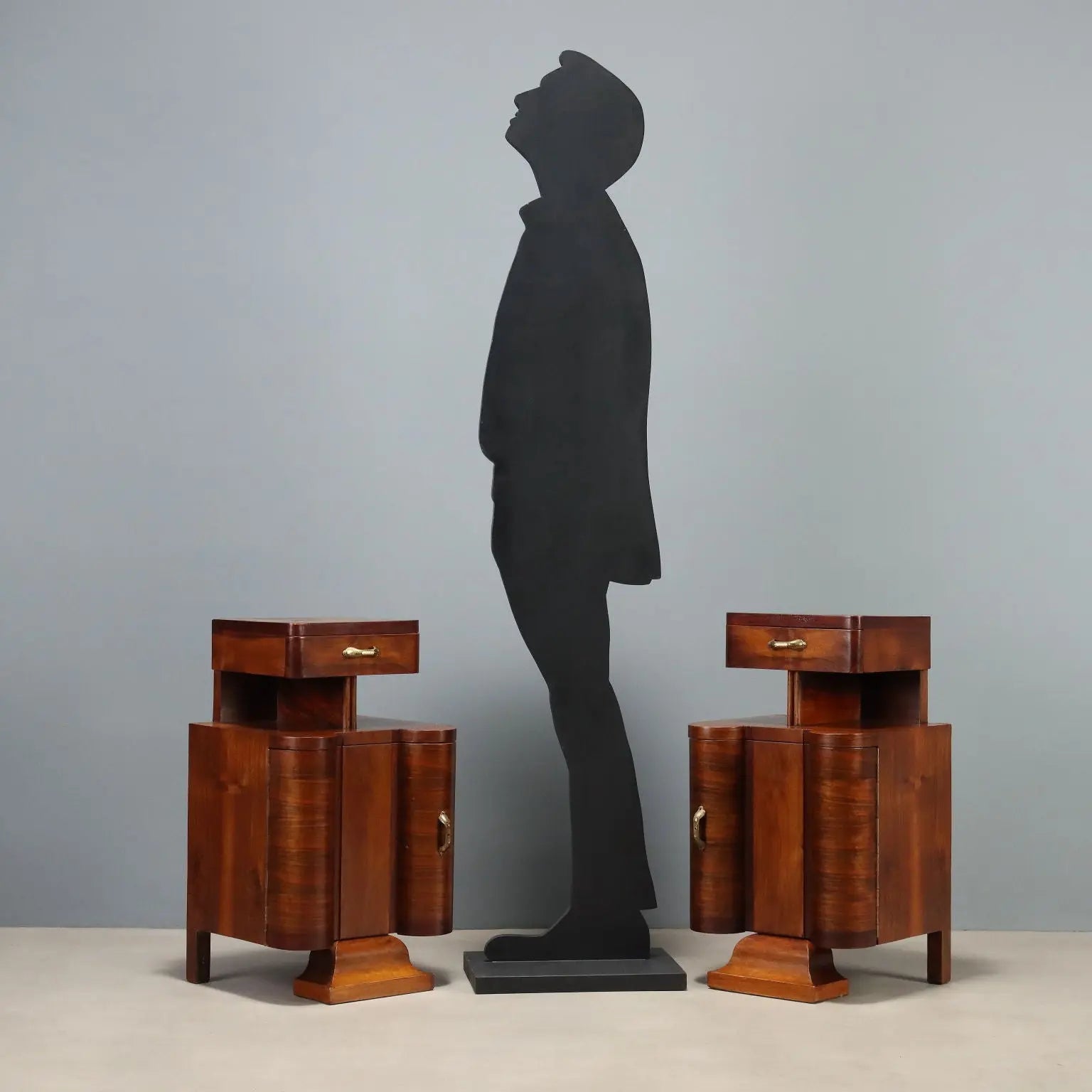 Restored 1920s-1930s Exotic Wood Nightstands