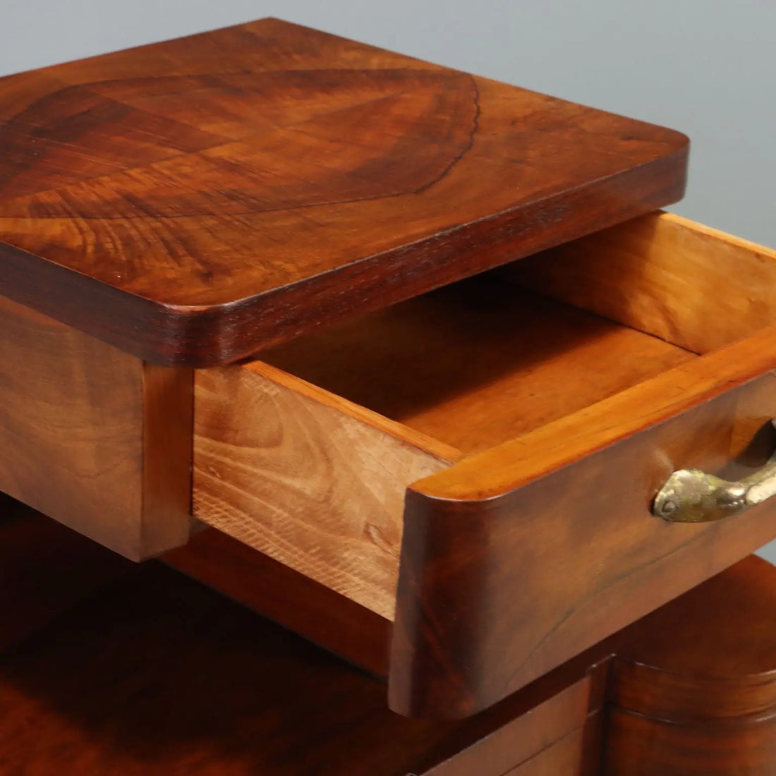 Restored 1920s-1930s Exotic Wood Nightstands