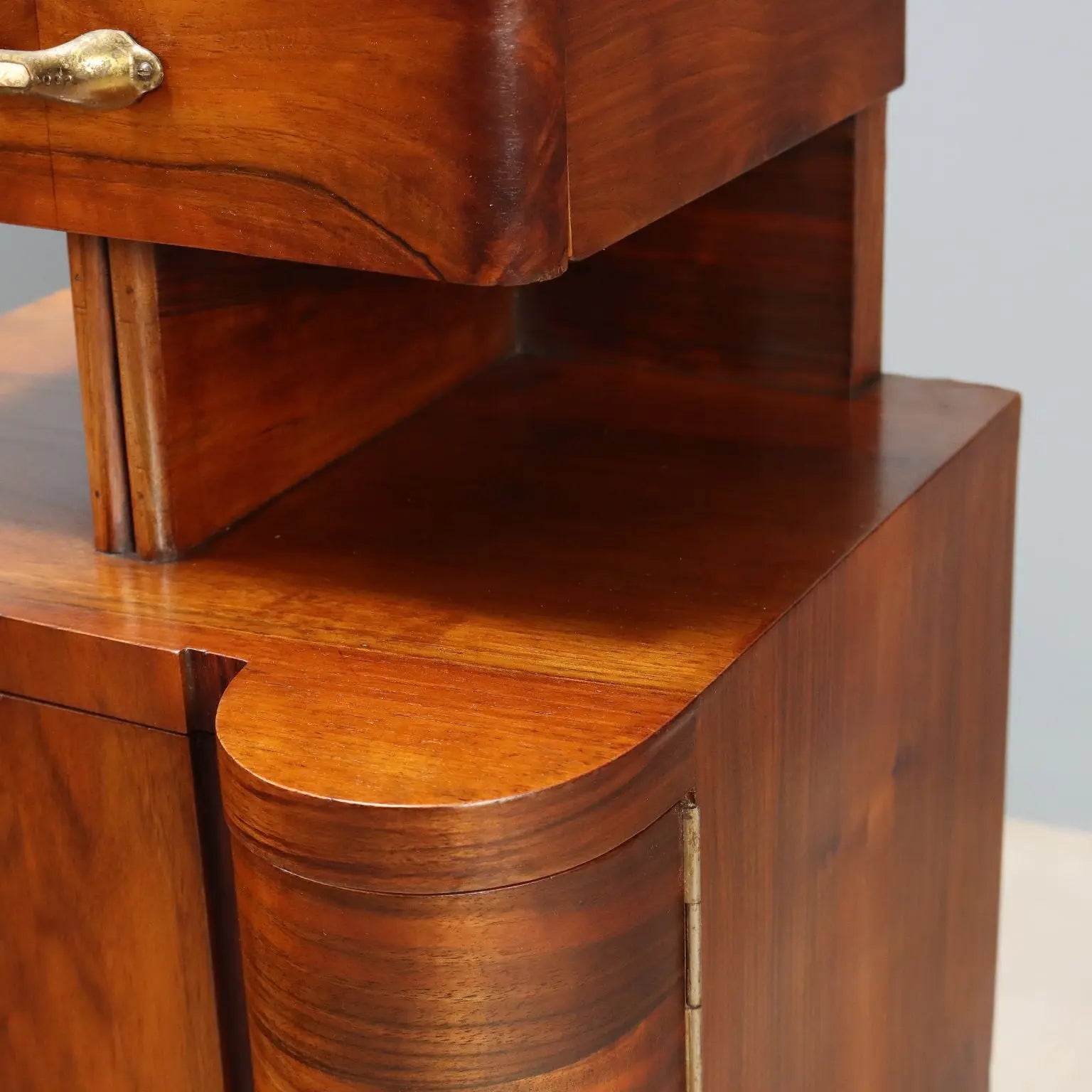 Restored 1920s-1930s Exotic Wood Nightstands