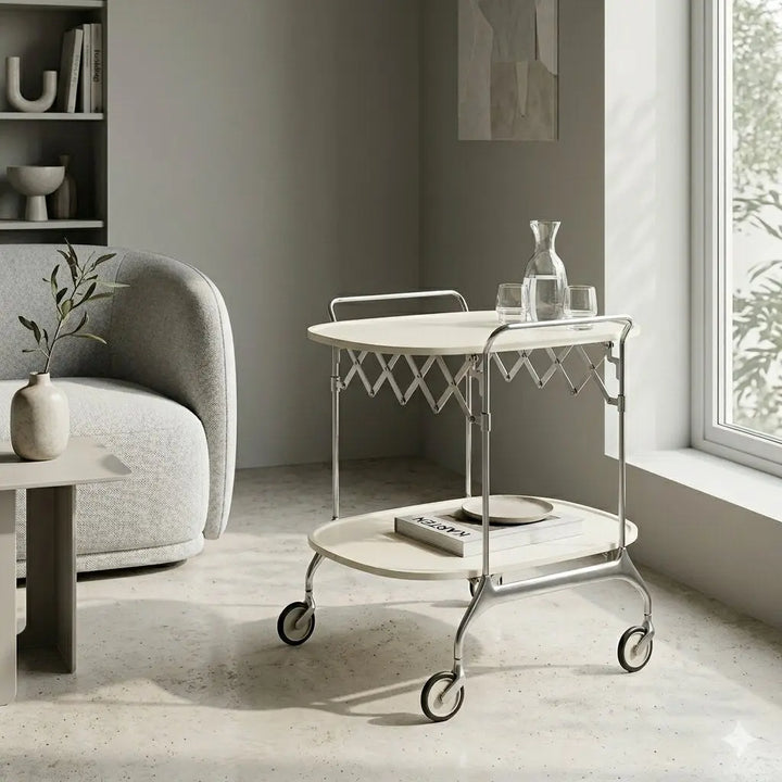 Kartell Gastone Kitchen Trolley Metal Plastic Design 1980s