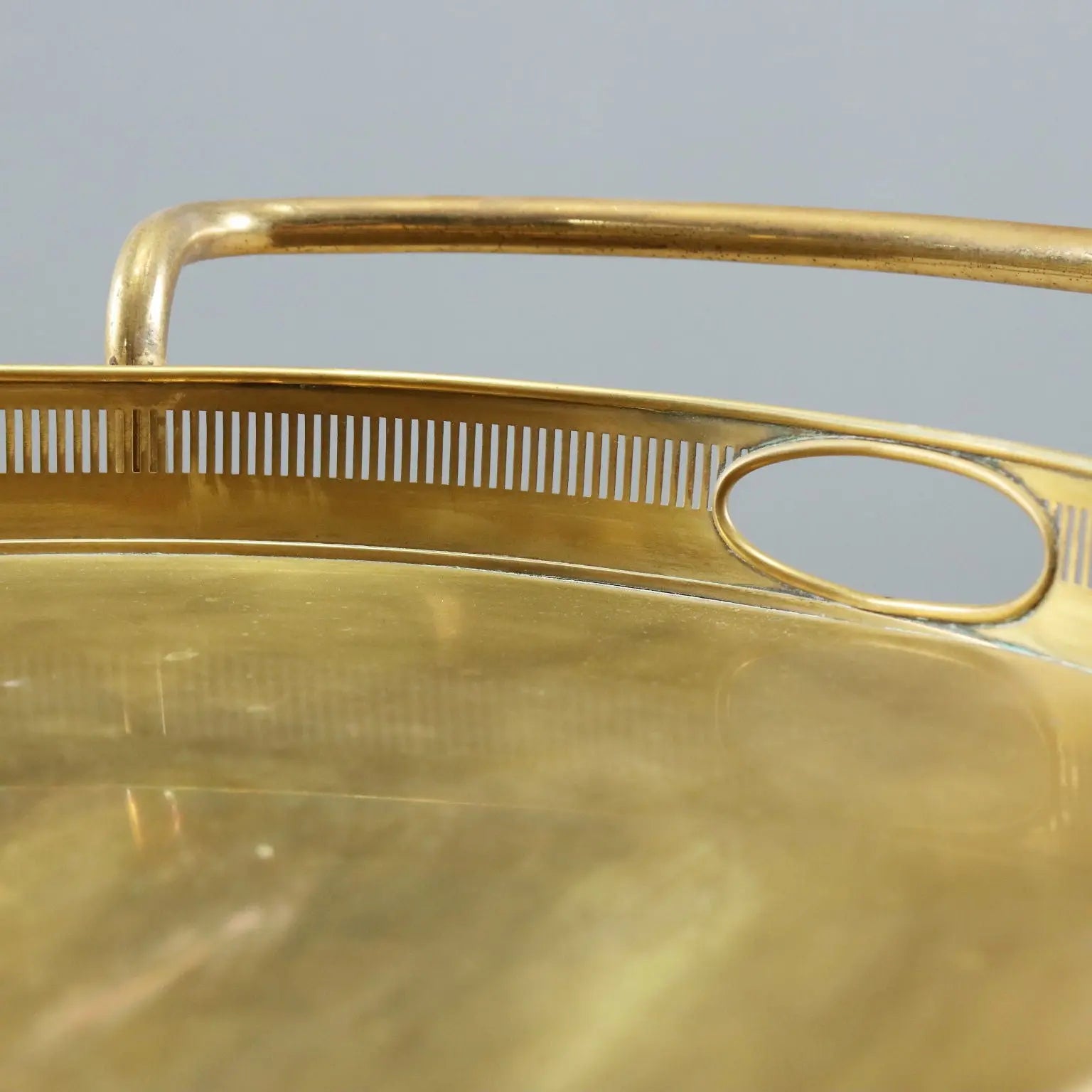 Vintage Kitchen Trolley Double Top Brass Design 1950s