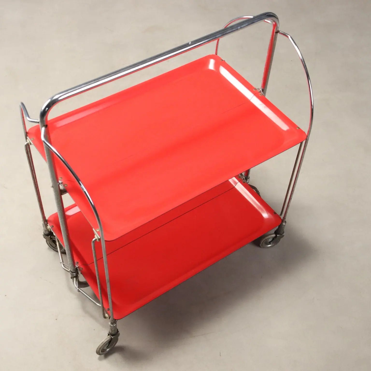 Vintage Dinette Kitchen Cart Plastic Bremshey Germany 1960s