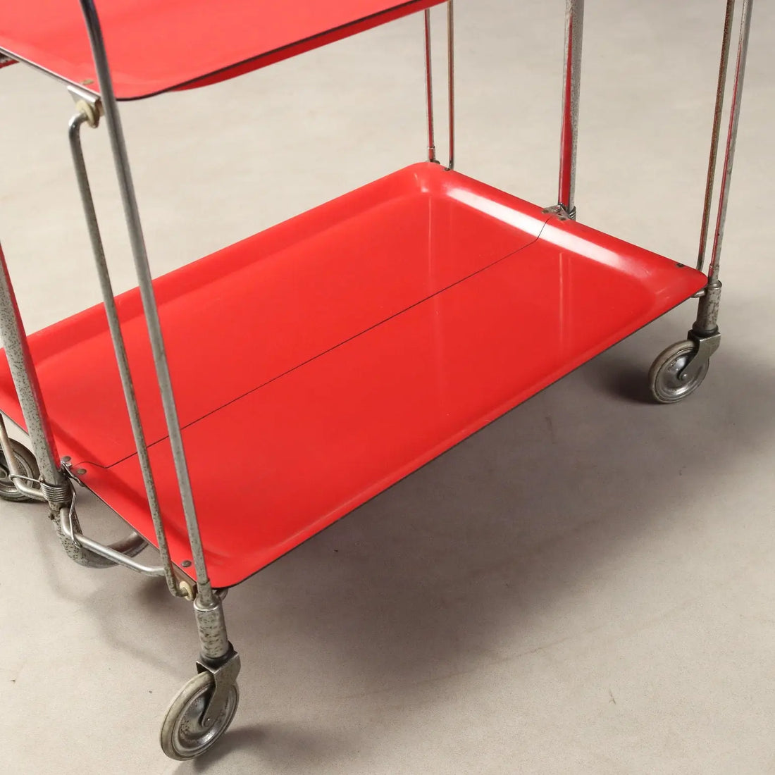 Vintage Dinette Kitchen Cart Plastic Bremshey Germany 1960s