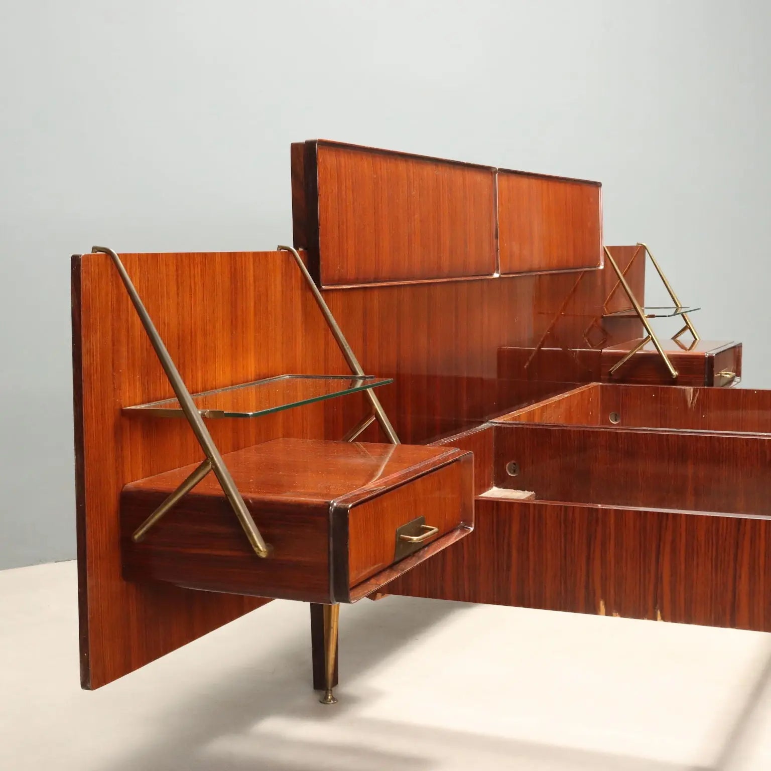 1960s Double Bed by Silvio Cavatorta