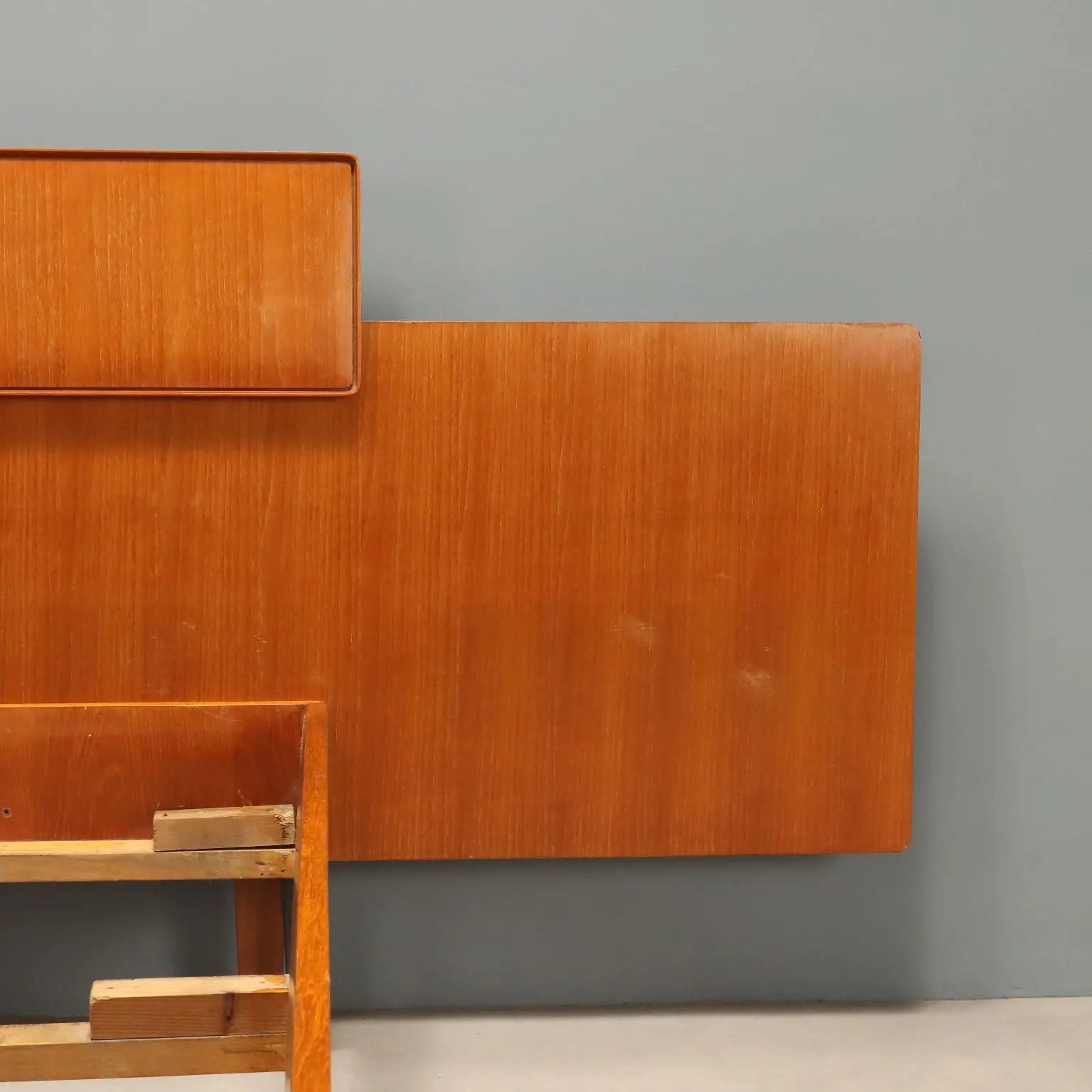 1960s Teak Double Bed by Silvio Cavatorta