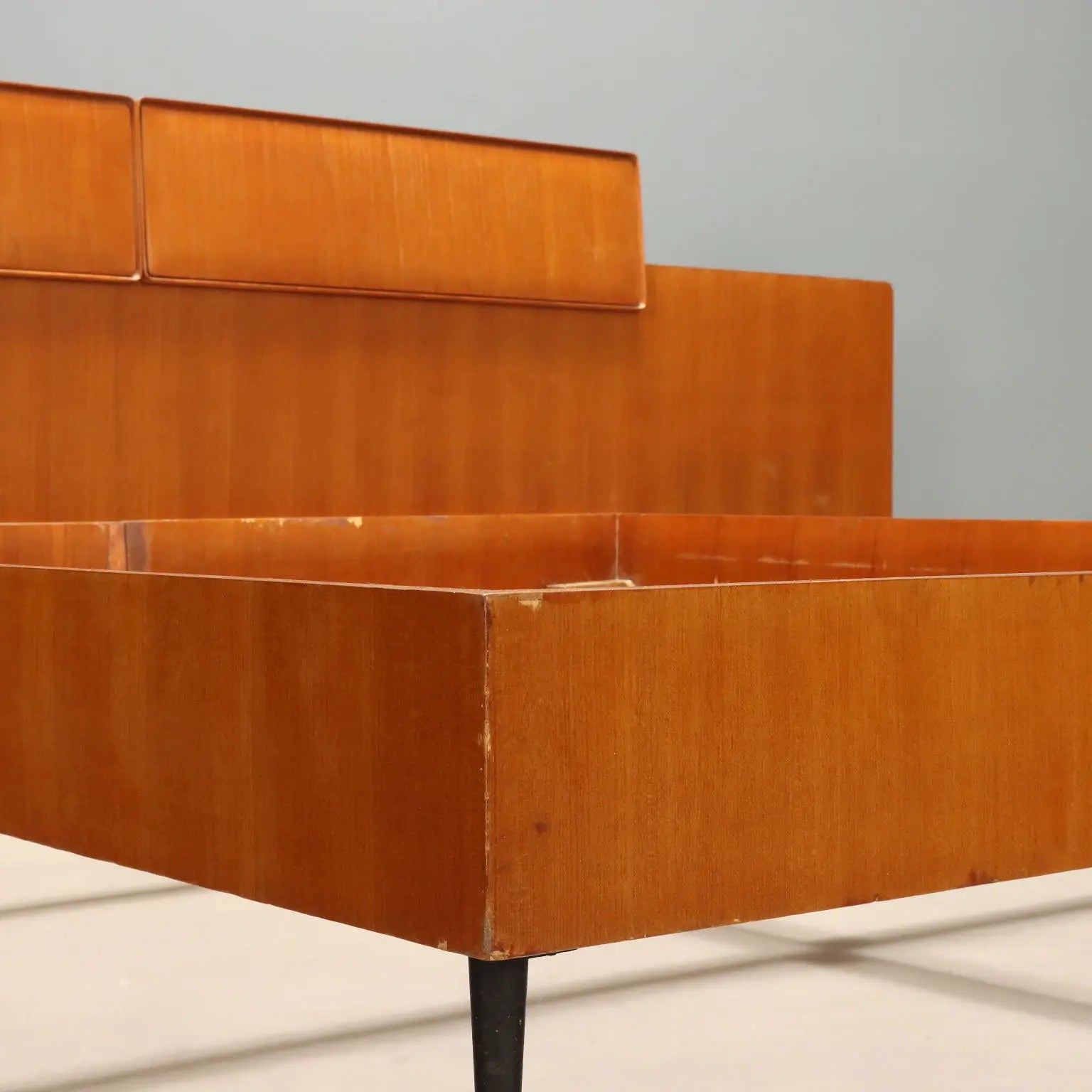 1960s Teak Double Bed by Silvio Cavatorta